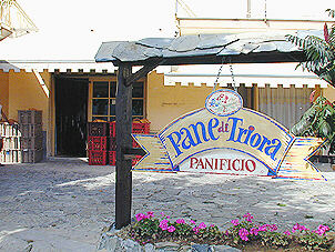 The bakery preparing the famous bread of Triora