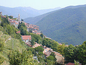 Triora, seen from the hills around it